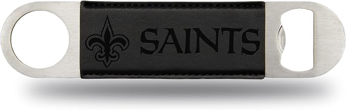Rico Industries NFL Laser Engraved Bar Blade Faux Leather Laser Engraved Bar Blade - Great Beverage Accessory for Game Day by RicoIndustries