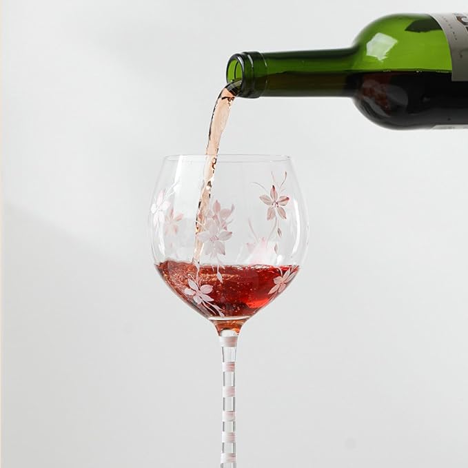 Unique Glass Goblet with Intricate Hand Painting Wine Glass Transparency High-Arched Cup Glassware for Gifting Drinkware Wine - Image 2