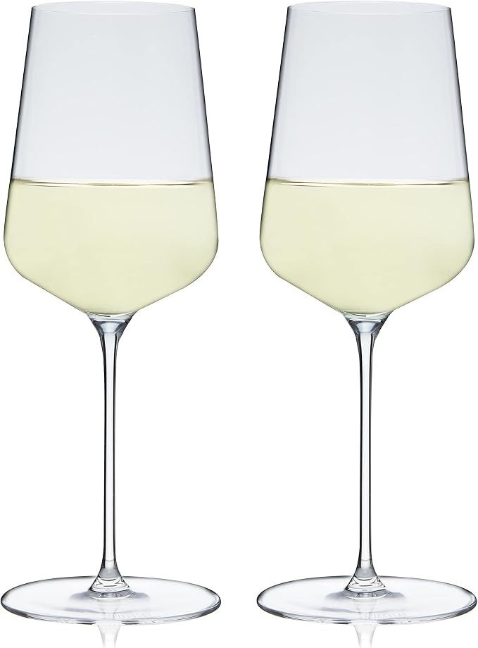 Spiegelau Definition Crystal White Wine Glasses, Sleek and Lightweight Design, Elegant Glassware for Wedding Gifts, Birthday Gifts, Home Bar, Hosting Essentials, 15.2 oz, Set of 2 by Spiegelau
