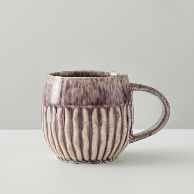 Large Ceramic Coffee Mug - 20oz Big Tea Cup, Purple | Large Tea Mug, Microwave Safe, Dishwasher Safe - Image 5