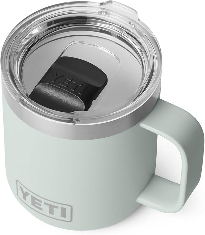 YETI Rambler 10 oz Ceramic Lined Stackable Mug, Vacuum Insulated, Stainless Steel with MagSlider Lid, Ridgeline - Image 3