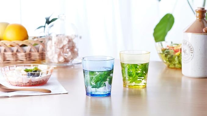 SCANDINOVIA - 8 oz Unbreakable Premium Juice Glasses Kid Cups- Set of 4 - Super Grade Acrylic Plastic Tumbler Cups - Perfect for Gifts - BPA Free - Dishwasher Safe - Stackable - Reusable | Full 8 oz / 250 ml — juice, iced coffee, sparkling water & smal... - Image 5