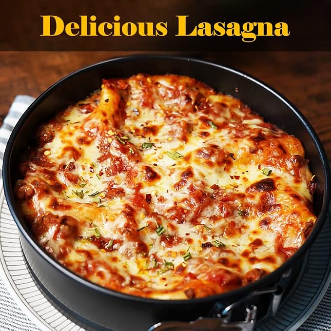 9 Inch Springform Pan 50Pcs Parchment Paper Cheesecake Nonstick Baking Mold | Round Tin Leakproof Removable Bottom Bakeware for Cake Pie Pizza and Quiches Carbon Steel and Non-stick Coating - Image 9