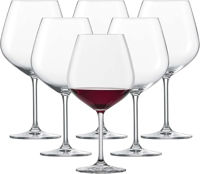 SCHOTT ZWIESEL Forté Burgundy Goblet (Set of 6), Burgundy Glasses for Red Wine, Dishwasher-Safe Tritan Crystal Glasses, Made in Germany (25 Ounce) by Unknown