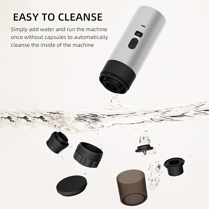 Portable Electric Espresso Machine, 3 in 1 Electric Coffee Maker Travel Coffee Maker for Camping Car Coffee Maker Small Coffee Maker Espresso Maker for RV Hiking Office Travel Car - Image 7