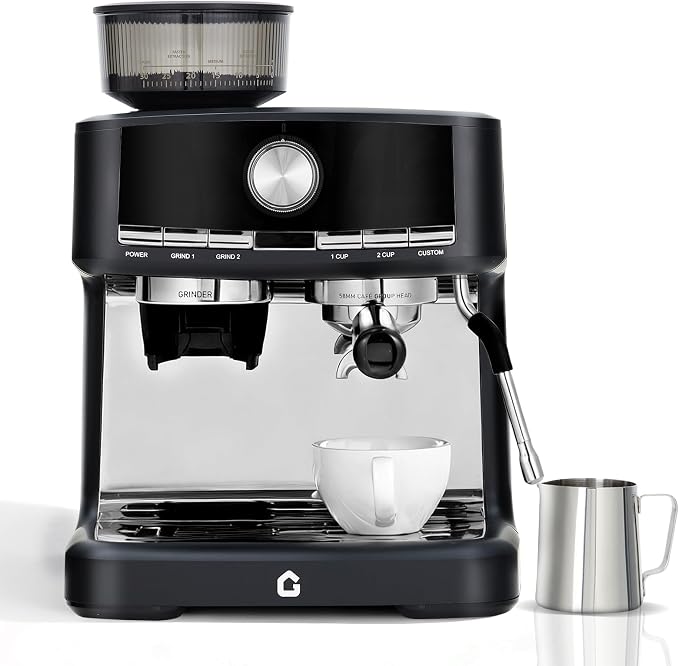 Espresso Machine with Grinder, Professional Coffee Machines | with Milk Frother Steam Wand, Espresso Maker with 50oz Removable Water Tank, Cappuccino & Latte Machine for Home - Image 5