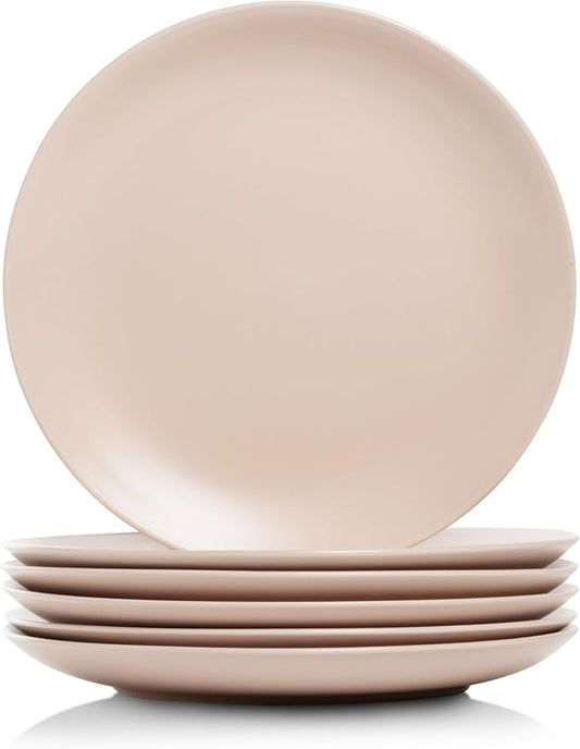10 Strawberry Street Wazee Matte Coupe Dinnerware, Dinner Plate, Blush, Set of 6 by 10StrawberryStreet