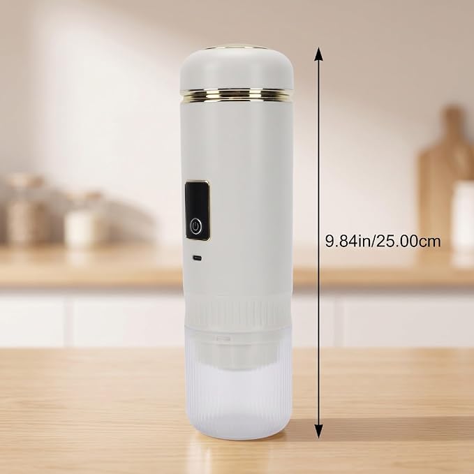 Asixxsix Samll Portable Electric Espressos Machine, 200ml | 72W Self Heating, Cordless Rechargable 7800mAh, Compatible with Capsules and Ground Coffee, for Camping Travel - Image 6