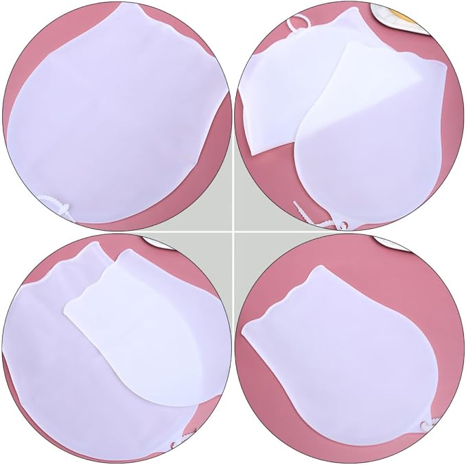 INOOMP Reusable Silicone Kneading Dough Bag for Baking and Food Preparation, Non-stick Pastry Kneading Pouch Foldable Design and Marinating Function, White Kitchen Tool for Easy Dough - Image 3