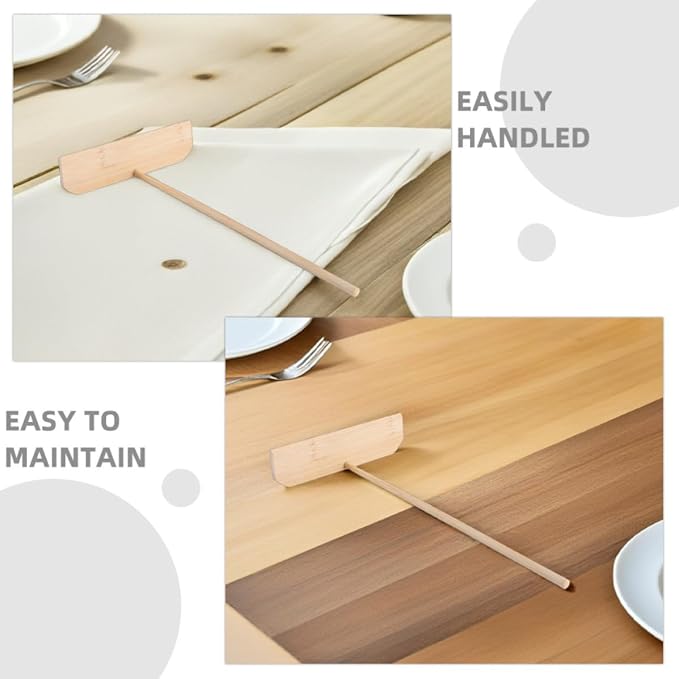 PRETYZOOM 2pcs T-shaped Pancake Batter Spreader and Crepe Spatula Lightweight Cooking Tool for Daily Family Breakfast Preparation Easy to Clean Beige Baking Utensil - Image 3