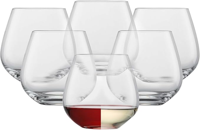 SCHOTT ZWIESEL Forté Rocks Glass (Set of 6), Stemless Tumbler for Various Types of Wine, Dishwasher-Safe Tritan Crystal Glasses, Made in Germany (20 Ounce) by Unknown