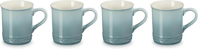 Le Creuset Stoneware Vancouver Mug, Set of 4, 14 oz. each, Sea Salt - Image 2