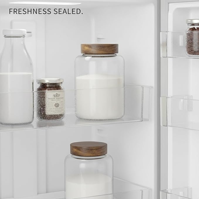 Store Dry Pantry Staples in This Borosilicate Glass Jar with Acacia Wood Lid - Image 3