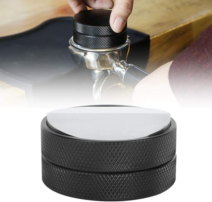 Tyenaza 58mm Stainless Steel Coffee Tamper Coffee Powder Tamping Tool for Home Office Use