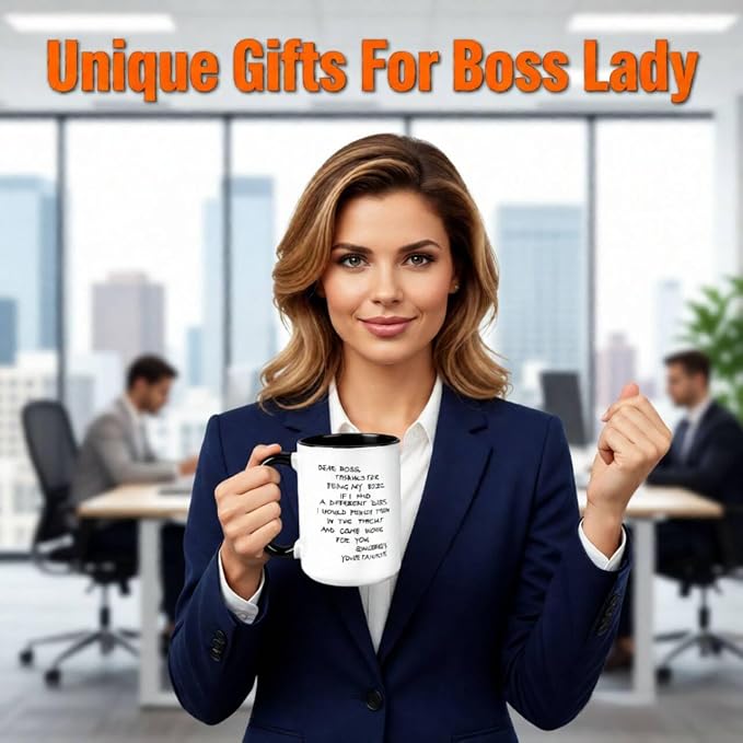 Dear Boss Mug Punch Throat,Worlds Best Boss Mug,Funny Coffee Cup | 15oz Ceramic Office Cup,Funny Coffee Mugs, Gifts for Work, Funny Office Cups,Thank You Gifts for Manager,Work Anniversary - Image 7