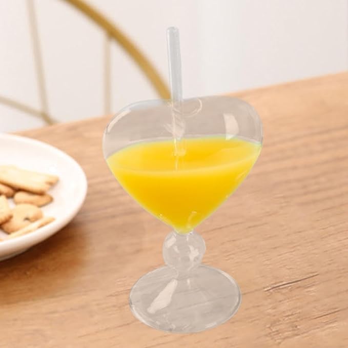 Heart Shaped Cocktail Glass Drink Mug Wine Glass Cup Tumbler Handmade Glassware Thickened Glass Heat Resistant Dishwasher Safe Suitable for Home bar - Image 5