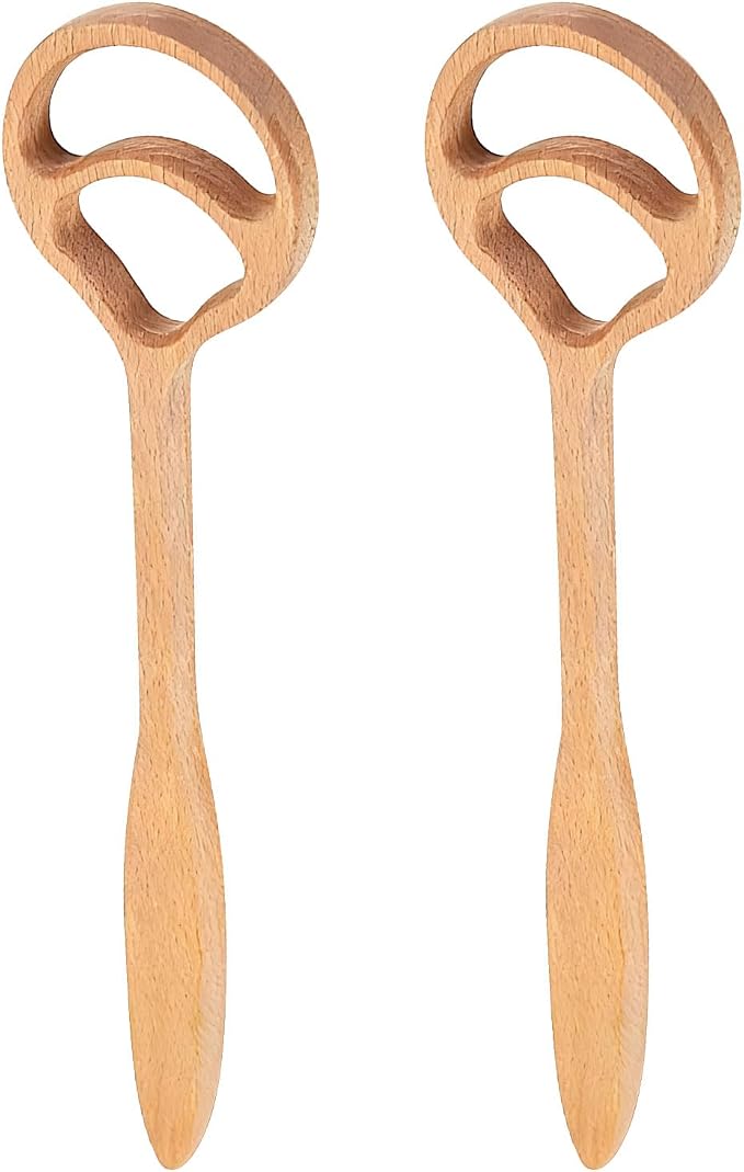 Bread Making Tool with Face for and Secure Kitchen Use Wooden Baker Tool - Image 8