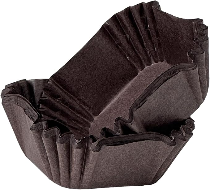 qiqee Square Cupcake Liners, 500 Count, Coffee,Standard Size - Image 2