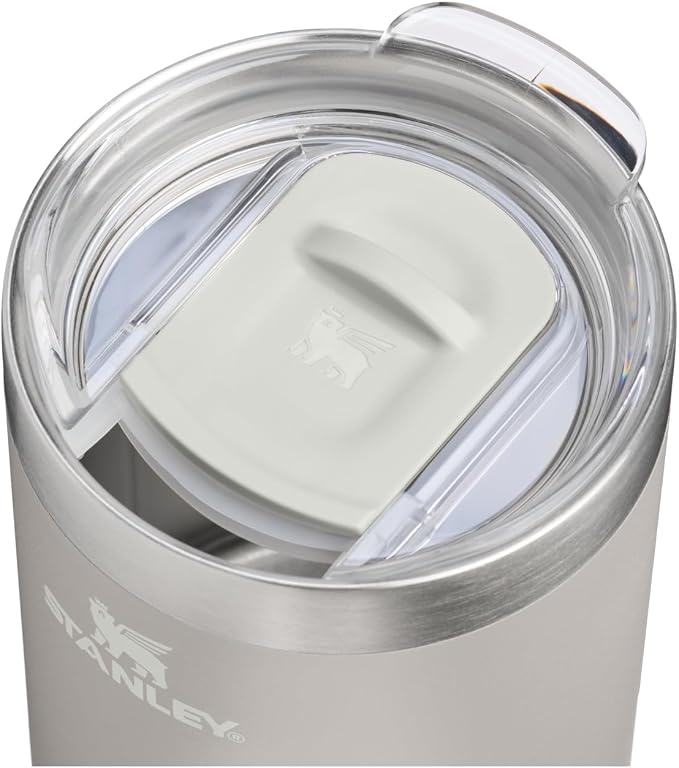 STANLEY Everyday Camp Cup 12 oz | Drink Through Lid | Cup for Coffee, Tea and Drinks | Insulated Stainless Steel | BPA-Free | Ash - Image 2