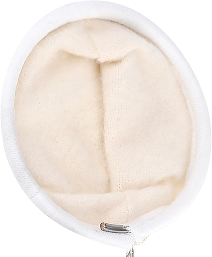 Handmade Coffee Strainer, Reusable Coffee Filter, Washable Flannel Cloth Strainer with Wood Handle for Home, Office Use (Large)