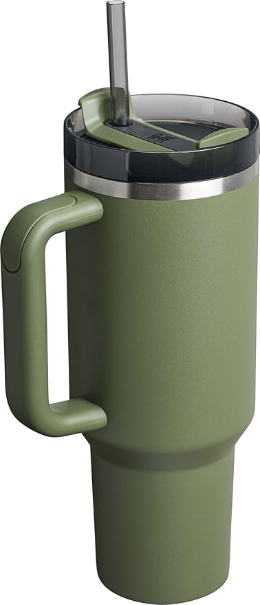 STANLEY Quencher H2.0 Flow State Tumbler, 40 oz, Dried Pine | Handle and Straw | 3-Position Lid | Cup Holder Compatible for Travel | Insulated Stainless Steel Cup | BPA-Free - Image 3