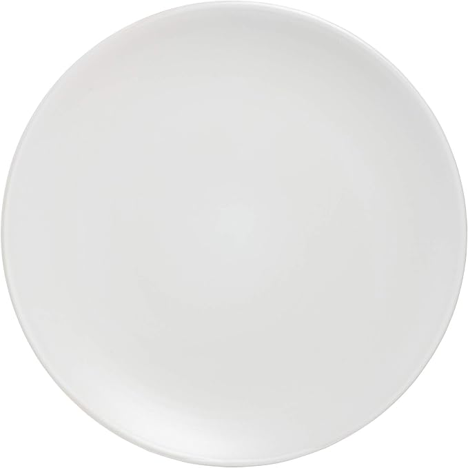 10 Strawberry Street Wazee Matte 8.25" Coupe Salad Plate, Set of 6, White - Image 3