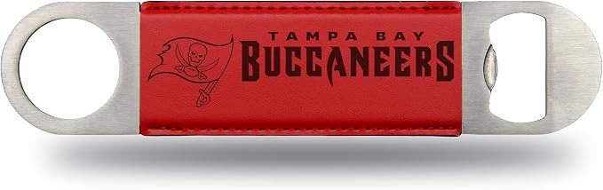 Rico Industries NFL Laser Engraved Bar Blade Faux Leather Laser Engraved Bar Blade - Great Beverage Accessory for Game Day by RicoIndustries