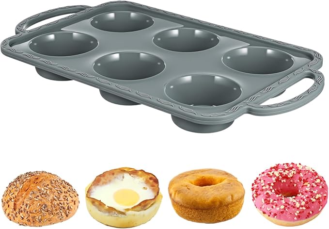 TOYANDONA Silicone Cake Pan Non-stick Bakeware Molds for Creative Desserts Flexible Muffin Tray High-temperature Resistant Bakeware for Family Baking and Parties