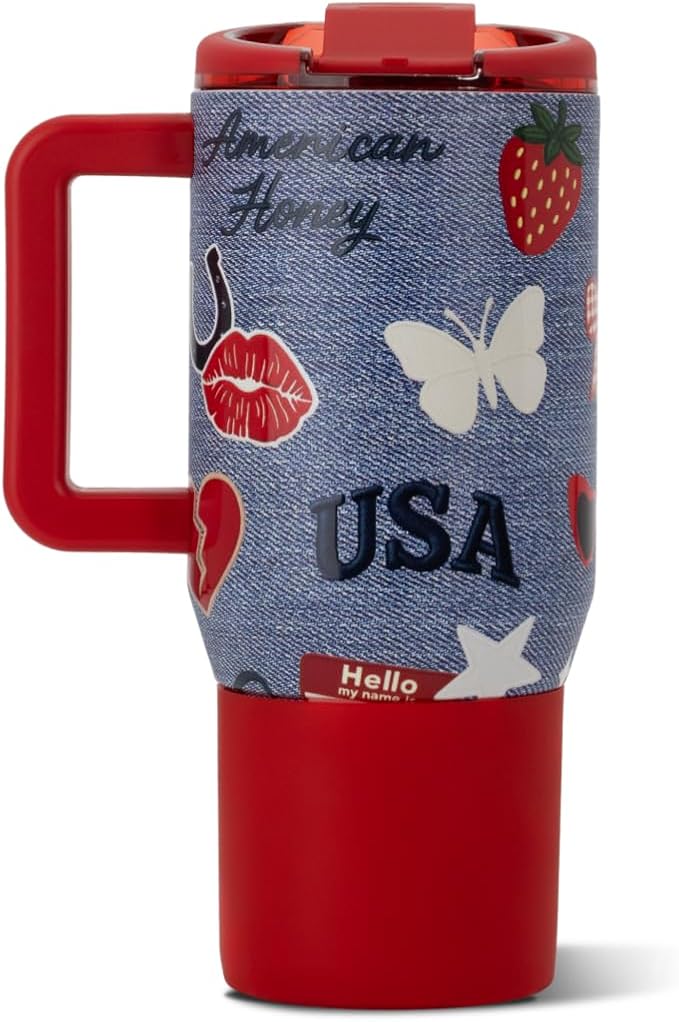 HydroJug Coffee Traveler 20oz Ceramic-Lined Mug with Handle, American Honey - Image 2