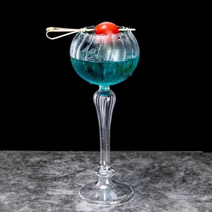 Creative Portable Cocktail Glass Wine Cup, Lightweight round Glassware with Simple Generous Style, Multifunctional Drinking Glass for Home Bar and Party Use - Image 7