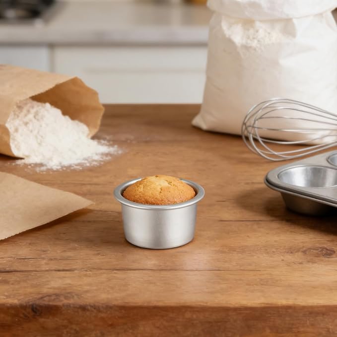 Gatuida 4 Pcs Mini Round Cake Tins with Removable Bottom 2.51 X 1.96 X 1.57 in Cake Pan for Baking Cheesecakes Chiffon Cakes Daily Baking Family Dinners Friends Gatherings - Image 8