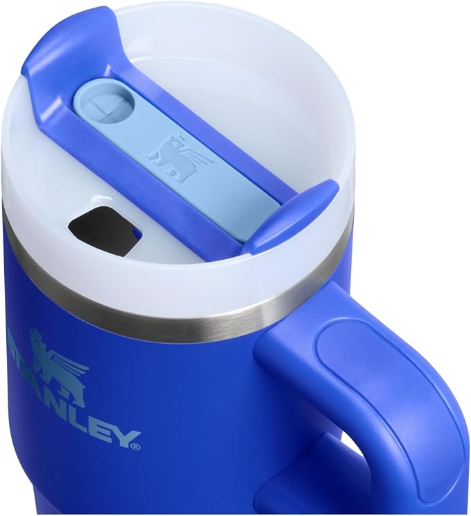 STANLEY Quencher H2.0 Flow State Tumbler, 14 oz, Cobalt | Handle and Straw | 3-Position Lid | Cup Holder Compatible for Travel | Insulated Stainless Steel Cup | BPA-Free - Image 2