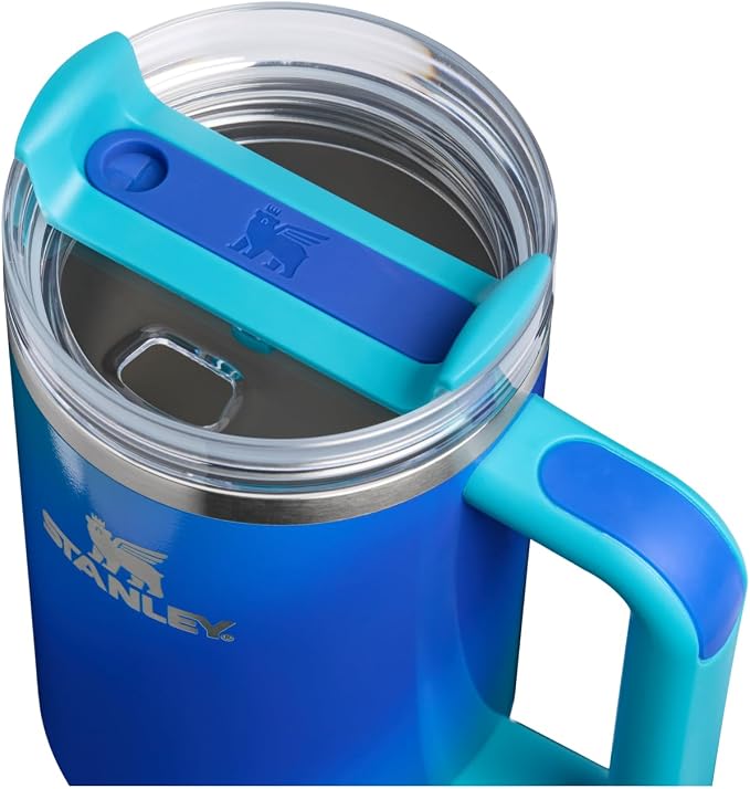 STANLEY Quencher H2.0 Flow State Tumbler, 40 oz, Sea Glass Aura | Handle and Straw | 3-Position Lid | Cup Holder Compatible for Travel | Insulated Stainless Steel Cup | BPA-Free - Image 2