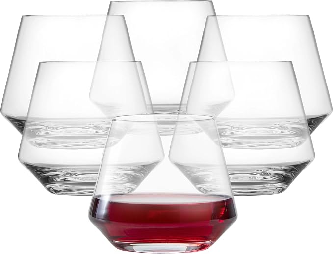 Zwiesel Glas Pure Stemless Burgundy Glass (Set of 6), Elegant Wine Glasses for Red Wine, Dishwasher-Safe Tritan Crystal Glasses, Made in Germany (17 Ounce) by Unknown