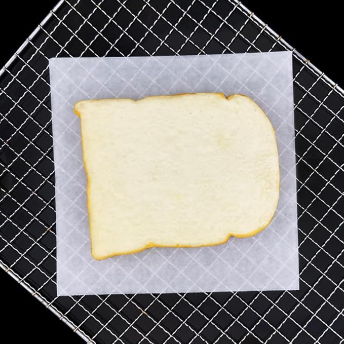 500pcs 8-inch Rectangular Baking Parchment Paper for Pizza and Bread Non-stick Oil Absorbing Greaseproof Paper Pads for Kitchen Baking and Fried Food Sturdy White Sheets - Image 5