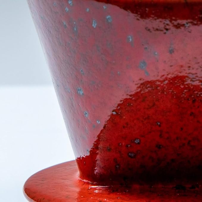 Red Chrome Ceramic Coffee Dripper