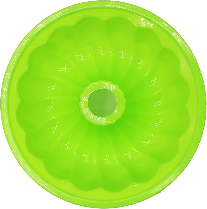 X-Haibei 8 Inch Fancy Round Donut Gelatin Jello Cake Chocolate Baking Silicone Mold