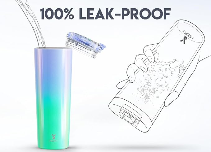 Meoky 30 oz Insulated Travel Coffee Mug: Leak Proof Lid, Fairyland | Stainless Steel Coffee Tumbler, Keeps Hot for 8 Hours or Cold for 24 Hours, Fits in Car Cup Holder, BPA Free - Image 4