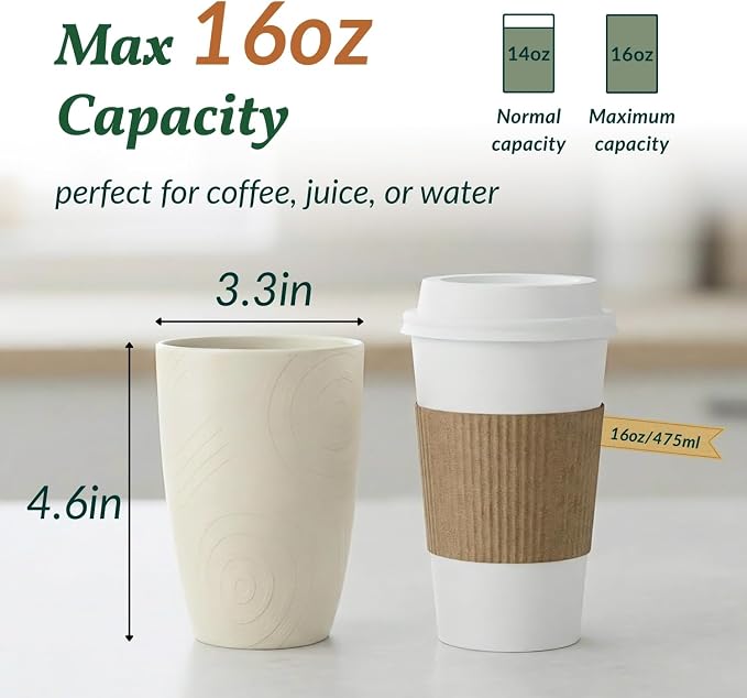 Homienly Wheat Straw Cups Unbreakable Plastic Cups Reusable Drinking Cups for Kitchen, Camping, Picnic, RV, Microwave & Dishwasher Safe Tumblers 16 oz Cups for Kids, Water, Juice, Set of 6 (Multi) - Image 3