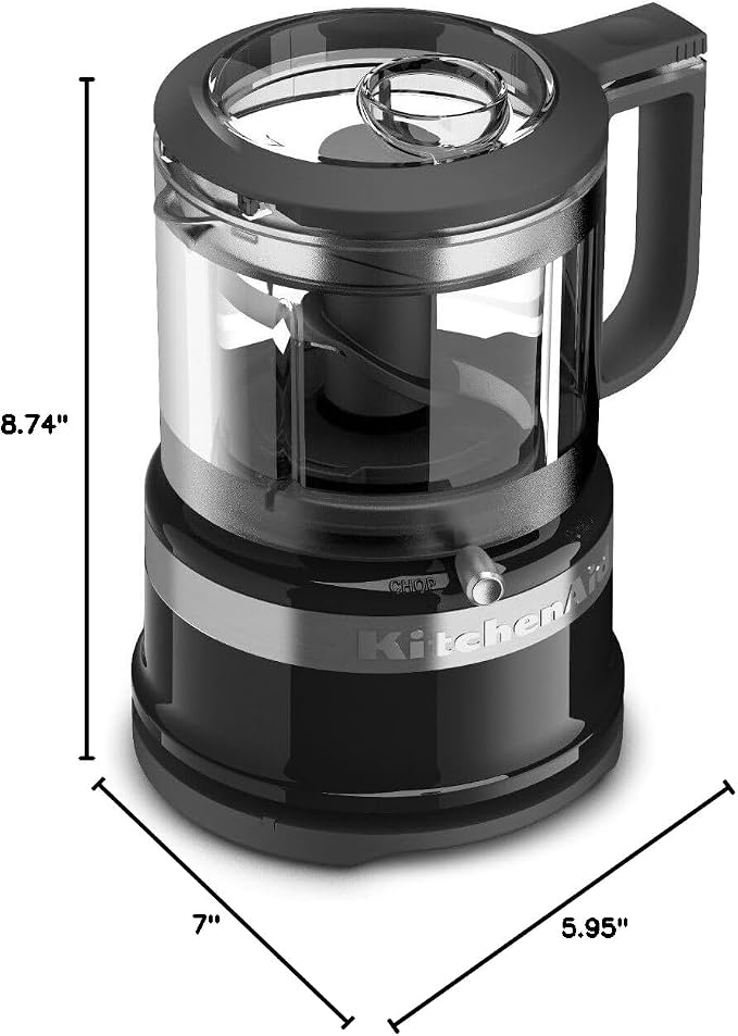 KitchenAid KFC3516OB 3.5 Cup Food Chopper, Onyx Black (Pack of 2) - Image 5