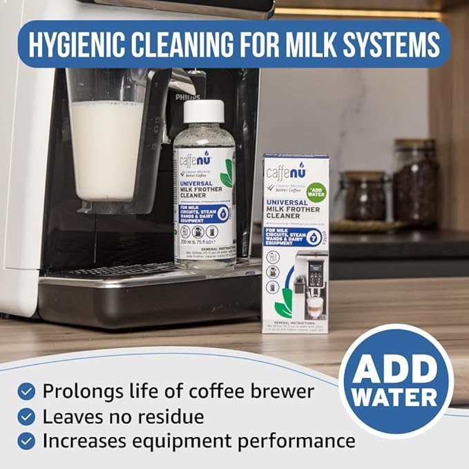 Universal Milk Frother Cleaner 200ml - For Milk Circuits, Steam Wands & Equipment - 7 Doses - Just Add Water