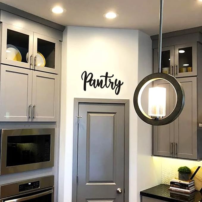 Qmetalart Pantry Sign Pantry Metal Wall Decor for Home Kitchen Restaurant Coffee Shop Store Modern Farmhouse Wall Decor Housewarming Gift - Image 5