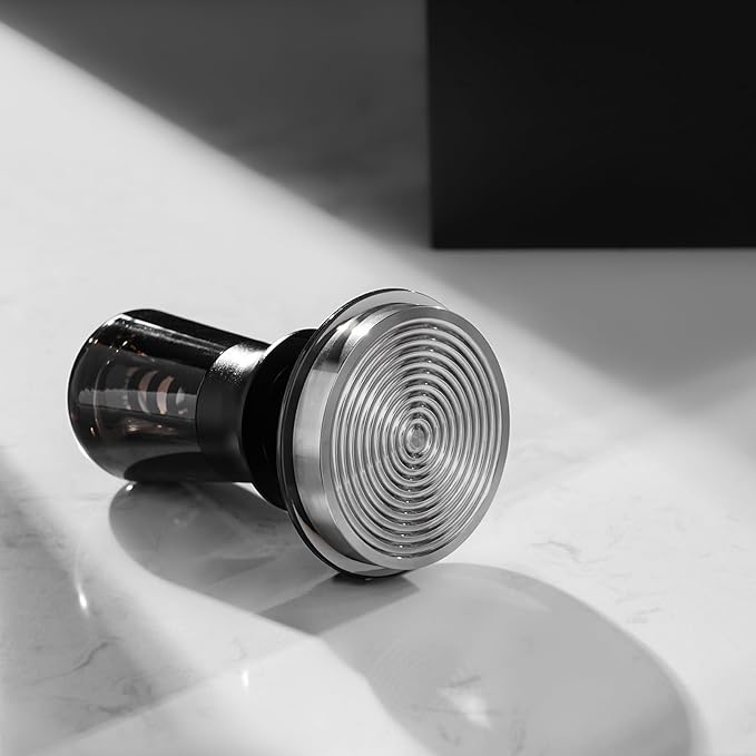 IKAPE 53.3MM Semi-Transparent Coffee Tamper for Espresso, Spring Calibrated with Flat Premium Stainless Steel Base, Suitable for 54mm Breville Bottomless Portafilters(New Upgrade)