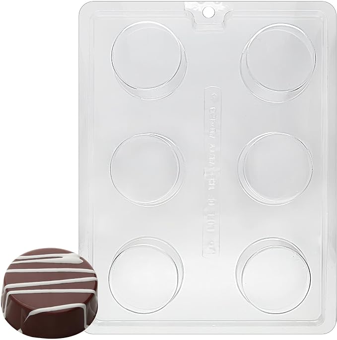 Cybrtrayd Life of the Party Plain Cookie Chocolate Candy Mold in Sealed Protective Poly Bag Imprinted with Copyrighted Cybrtrayd Molding Instructions by CybrTrayd