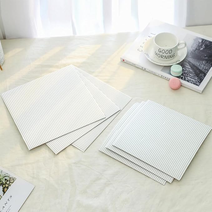 Hemobllo 100 Sheets Inch White Corrugated Paper Pizza Mats Oil-proof Paper Pads for Baking Bread and Cake Suitable for Kitchen and Restaurant Use, 100 Sheets Pack - Image 2