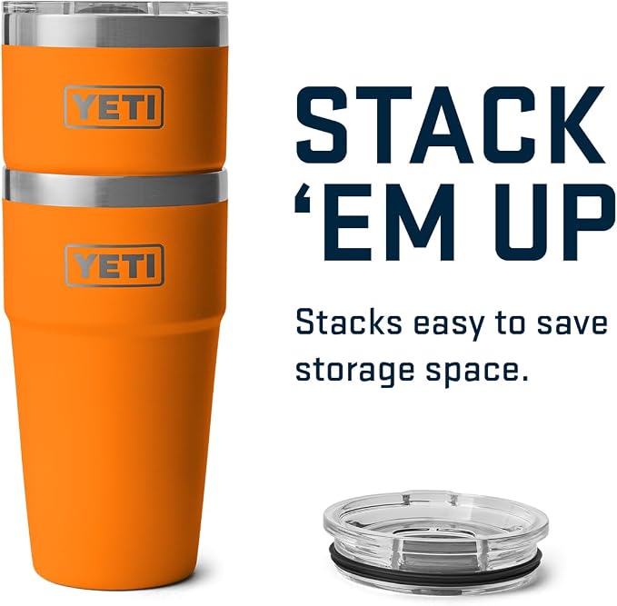 YETI Rambler 20 oz Stackable Tumbler, Stainless Steel, Vacuum Insulated with MagSlider Lid - Image 6