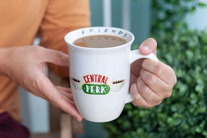 Silver Buffalo Friends Central Perk Logo Wide Rim Ceramic Mug, 16 Ounces - Image 5