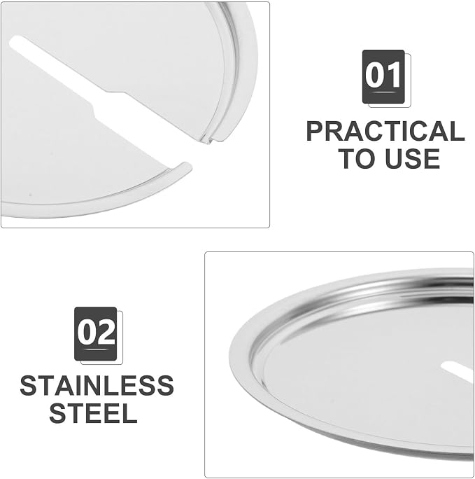 Healifty Stainless Steel Meatball Shaper Lid with Observation Panel for Easy Cleaning and Aroma Retention, Pancake Funnel Tool for Kitchen and Meatball Preparation - Image 8