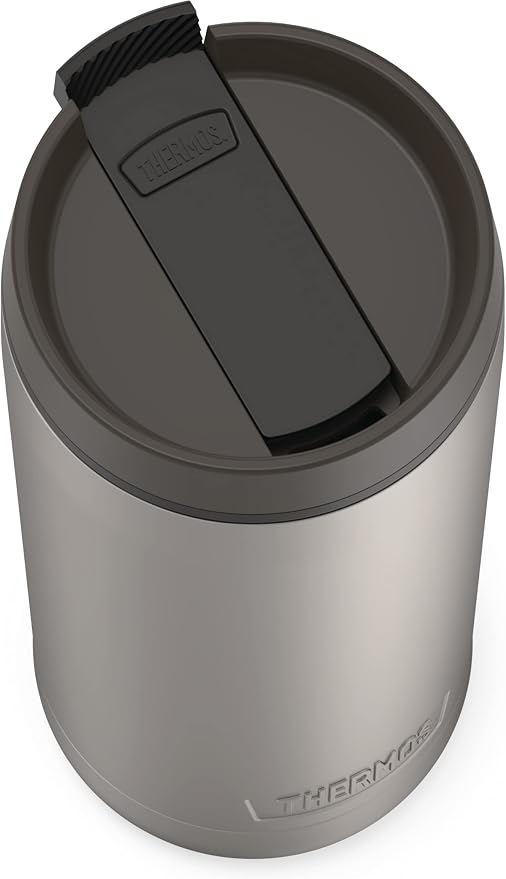 THERMOS ALTA SERIES Stainless Steel Tumbler 18 Ounce, Matte Steel/Espresso Black - Image 4