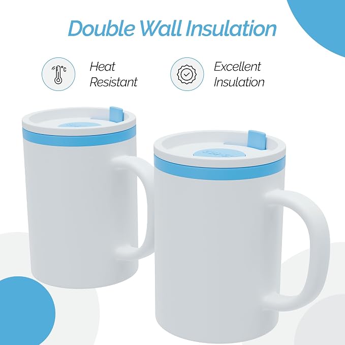Copco Iconic Desk Mug 16 Oz - Teal, Set of 2 - Image 3